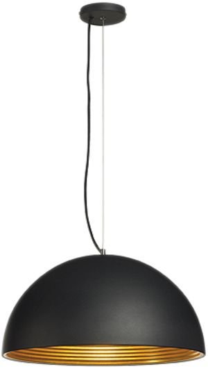 Pendelleuchte SLV FORCHINI M E27 40W rund IP20 schwarz/gold