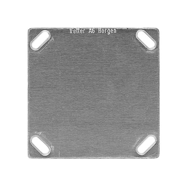 Befestigungsplatte 70×70mm ohne Bohrung mit 4 Befest.löchern