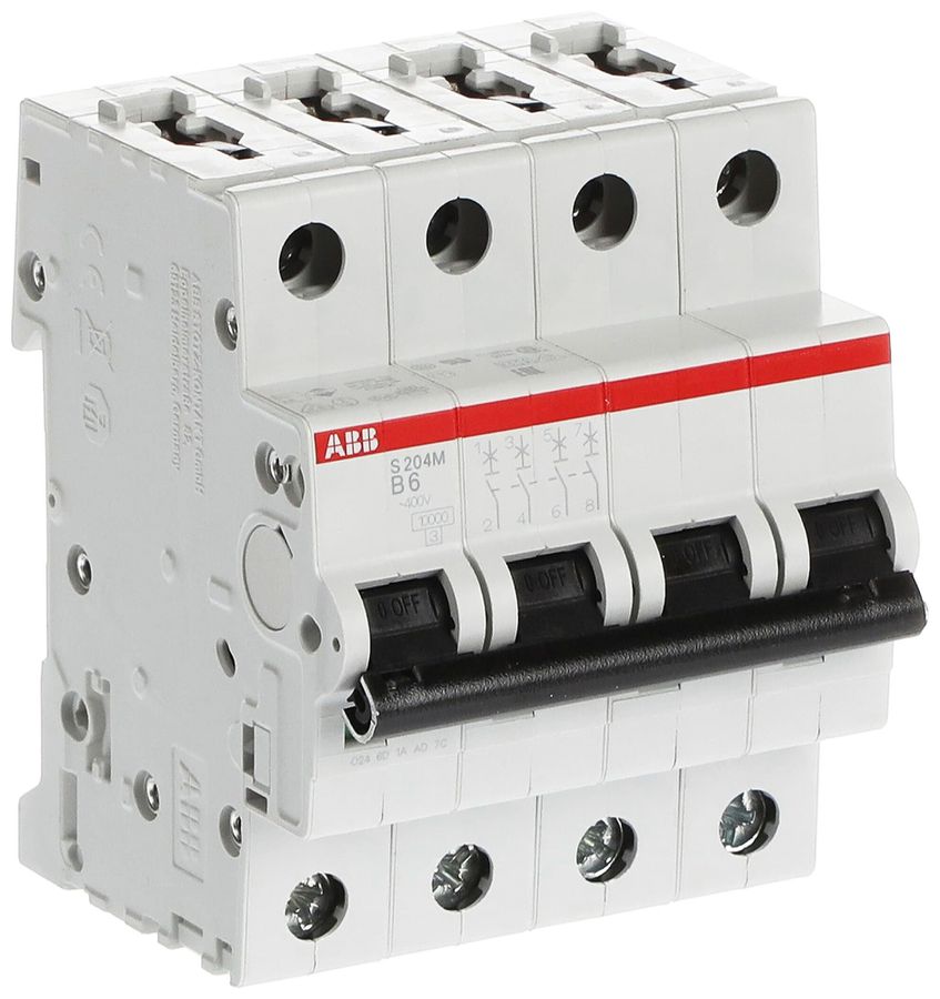 Leitungsschutzschalter ABB S204M-B6 6A B 10kA