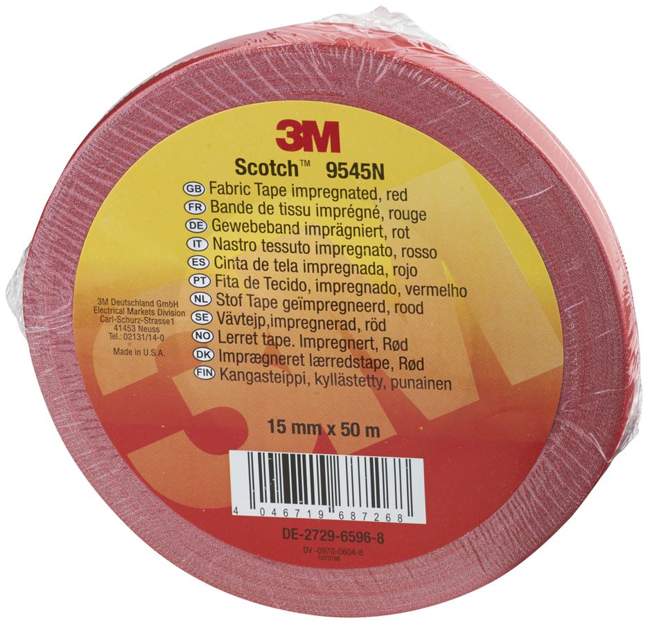 Gewebeband imprägniert Scotchlok 19 mm×50m rot