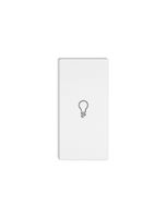 Taste 1/2 EDIZIO.liv Wiser mit SNAPFIX® horiz.mit Symbol Licht ws