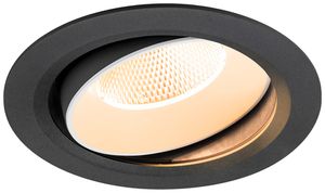 Downlight LED SLV NUMINOS MOVE XL 24W 3500lm 2700K NB DALI Ø190×116mm no/bc