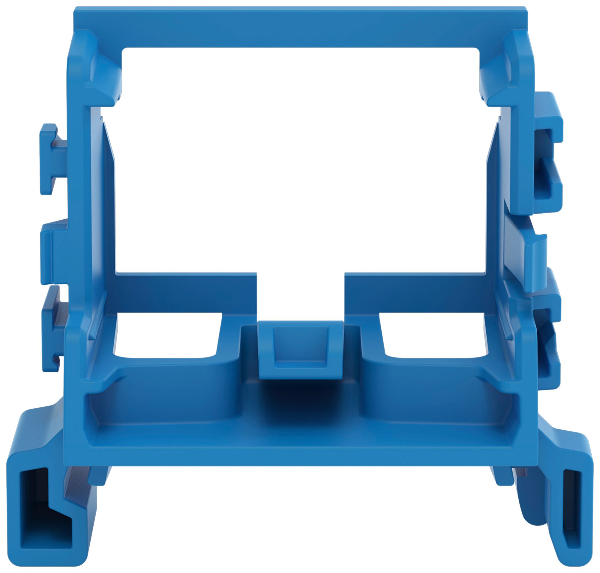 Adaptateur de fixation WAGO s.décharge de traction p.10×4mm² DIN35 bl