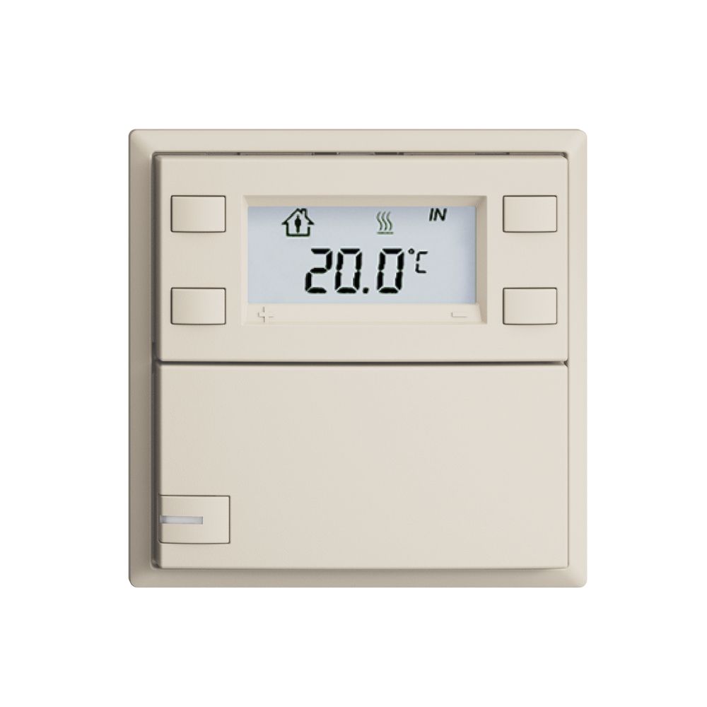 Poussoir RTH ENC KNX 1× EDIZIOdue F crema, avec LED RGB