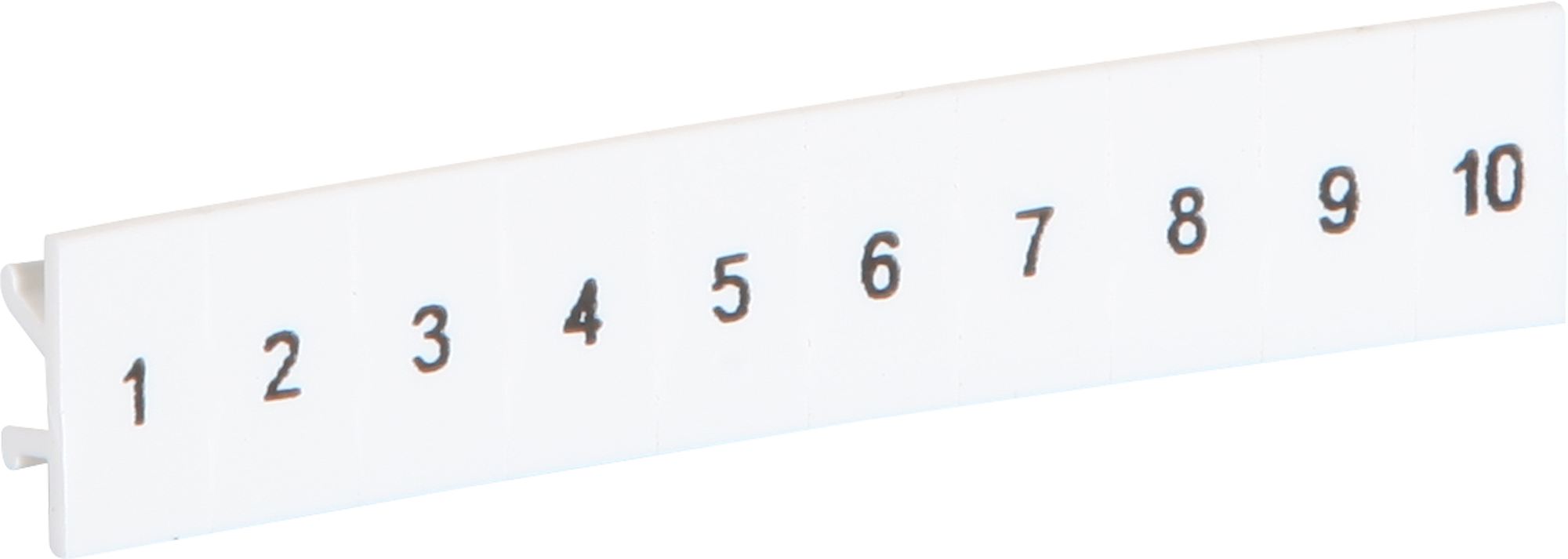 Ruban Zack ZB 1…10 blanc impression horizontale à 10 étiquettes 5mm