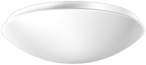 Luminaire AP Flat Polymero PMMA A60 E27 75W Ø305×115mm blanc