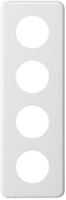 Abdeckplatte 4×1 4×43mm weiss