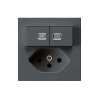 UP-Leuchtkombination 1/3+3/1P+T13 anthrazit kallysto 2 Linsen