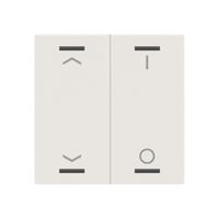 Bascule MDT BE-TAL60W211.C1 1t/4a p.touches tactiles blanc mat "jalousie"-"I/O"