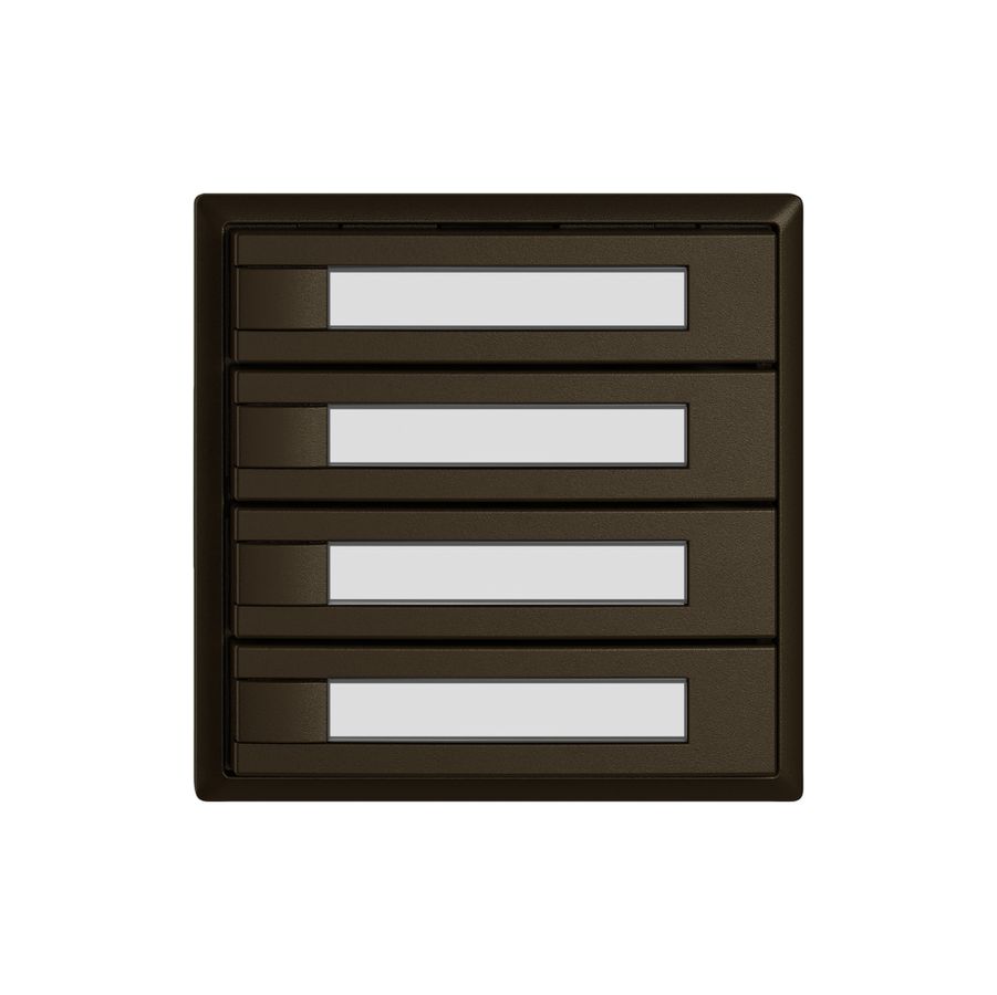 Universaltaster EDIZIO.liv UNI SNAPFIX® 12…48V o.LED 4× 1-Tbed.Pap.br