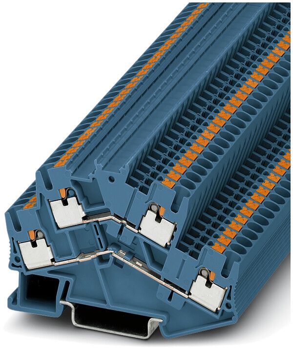 Morsetto 2 piani 0.14…4mm² blu con.Push-in PTTBS 2.5 BU