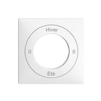 Frontset 0-Hiver-0-Eté EDIZIOdue weiss 60×60mm für Schlüsselschalter