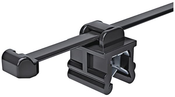 Kantenclip mit Kabelbinder EdgeClip T50ROSEC20, oben parallel 3…6mm PA66HS