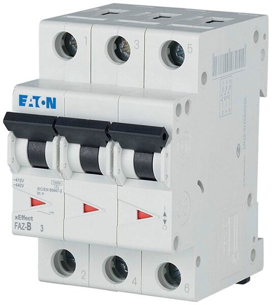 Disjoncteur Eaton FAZ-B16/3 3P 400V B 16A 10kA 3UM