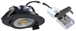 LED-Downlight DOTLUX CIRCLEmini-flat 6W 760lm 2700…4000K IP20/IP54 DIM schwarz