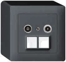 Prise multimédia AP kallysto R/TV 23dB 2GHz anthracite