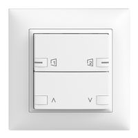 UP-Frontset EDIZIOdue zeptrionAIR Motor 1K S1/S2 mit LED weiss