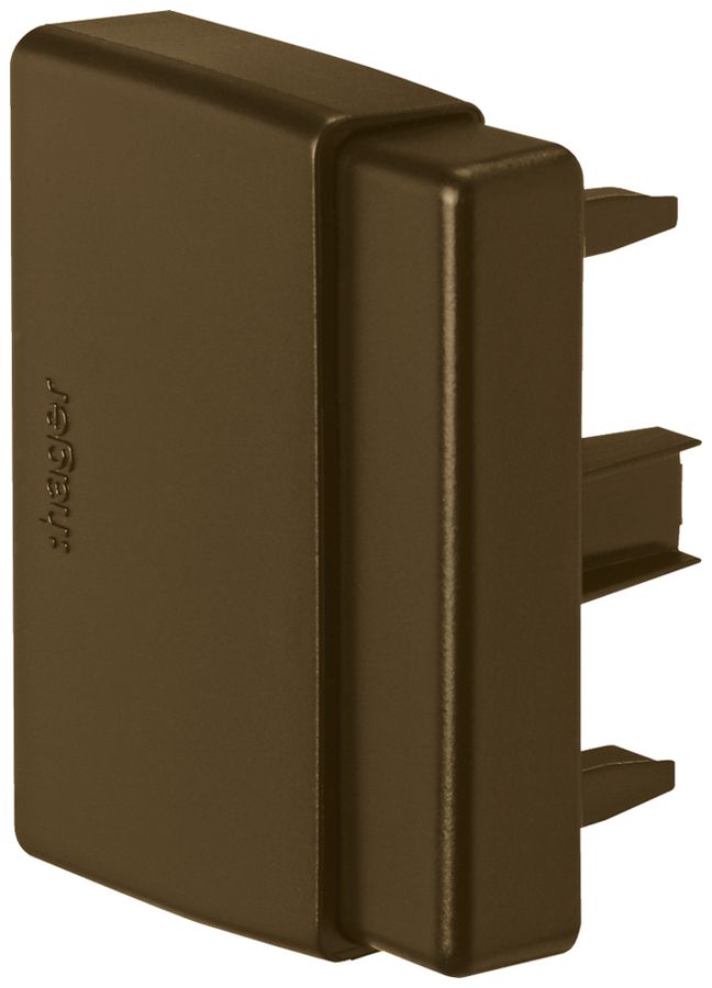 Embout de fermeture Hager tehalit.LF réglable (30/40)×60mm brun IP30