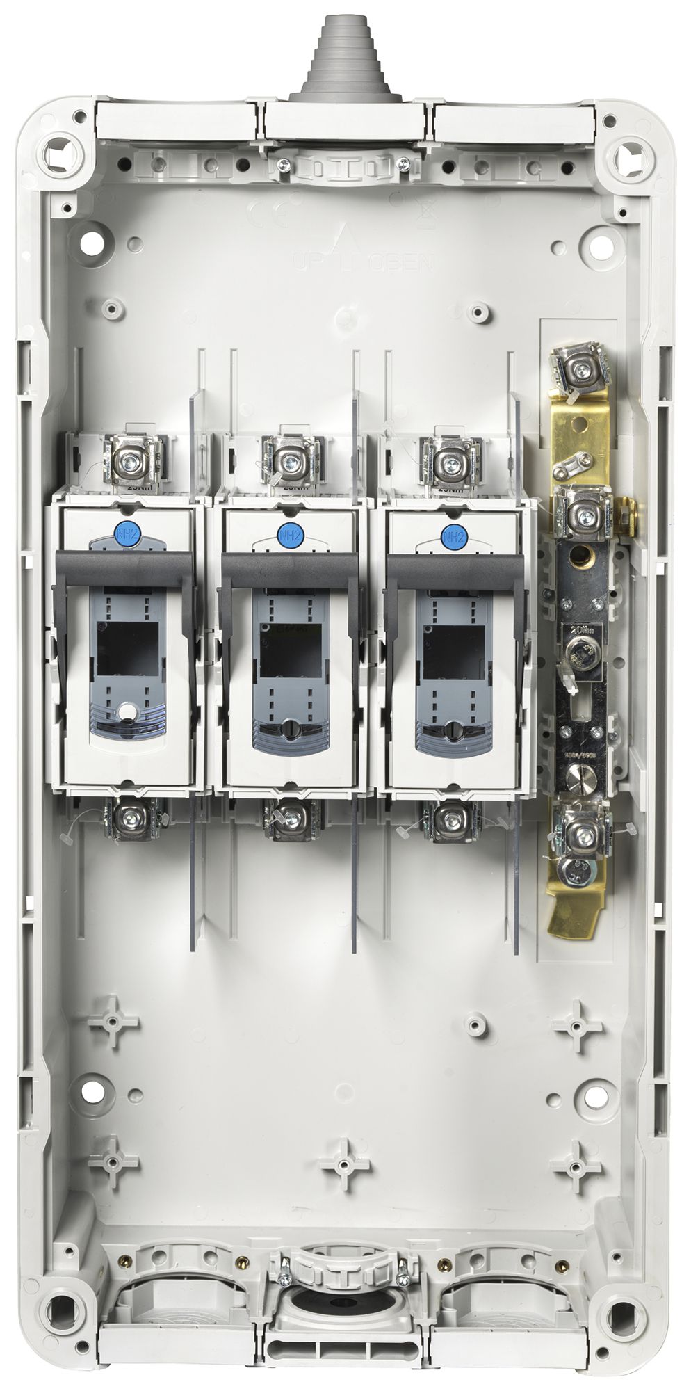 Cofano d'abbonati Schurter SKD 400A E-KL KL AE 4P fusibile HPC 850×428×187mm