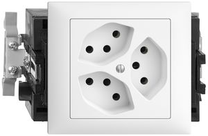 Presa INS EDIZIOdue 3×T13 bianco 3×S 49…69mm Snap