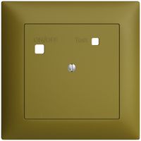 Frontset EDIZIOdue zu FI-Steckdose FMI, blind, olive