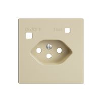 Frontset EDIZIOdue zu FI-Steckdose F, T13, vanille