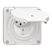 Steckdose NEVO N.CO, 1×T13, IP21, m.LED, weiss