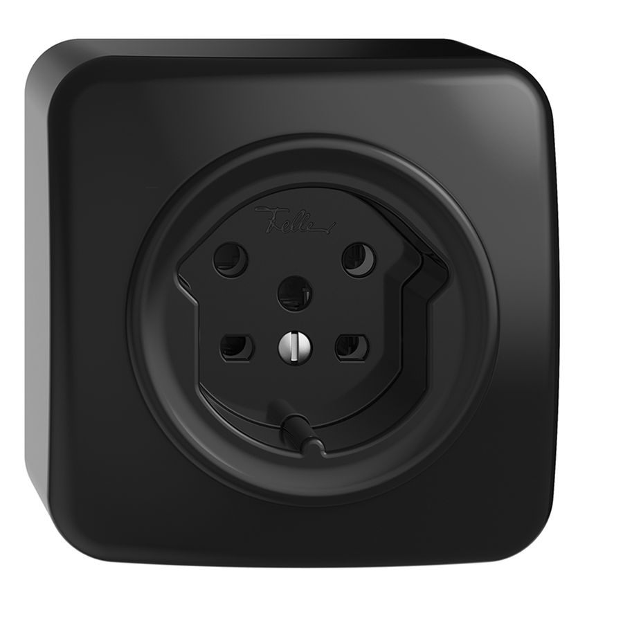 AP-Steckdose STANDARDdue T15 schwarz