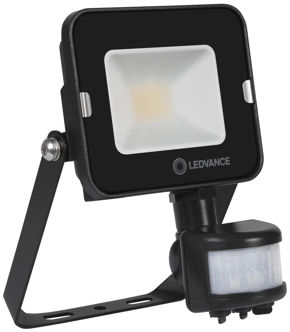 LED-Strahler FLOODLIGHT COMPACT SENSOR SYM 10W 830 900lm IP65 schwarz