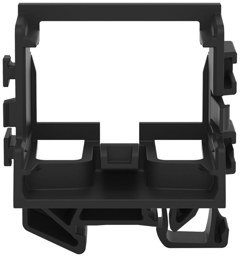 Befestigungsadapter WAGO 221 ohne Zugentlastung 10L×4mm² TH15 schwarz