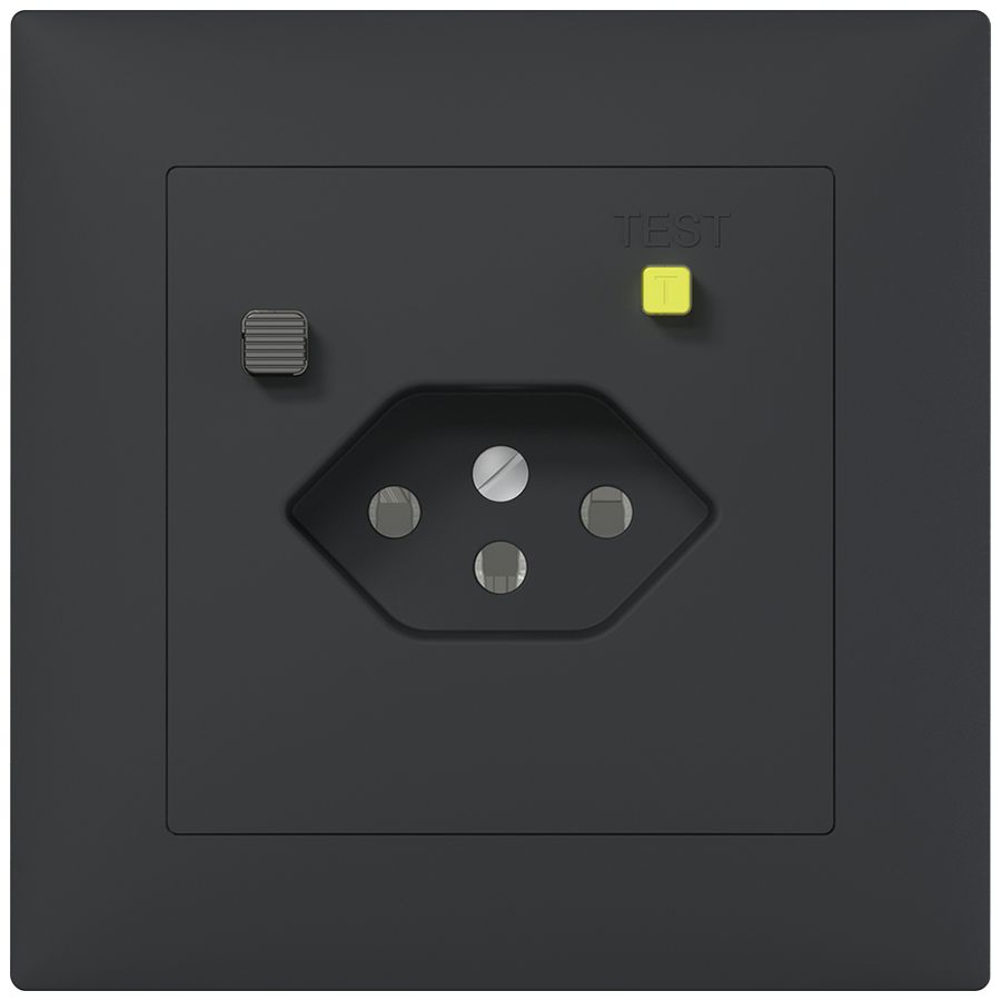 UP-FI-Steckdose SIDUS B T13 30mA anthrazit