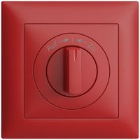 Frontset EDIZIOdue Auf->I<-Zu berry 88×88mm für Schwenktaster