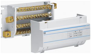 Messingschienenverteiler Hager 160A 4P 2.5…50mm² 162×86×65mm