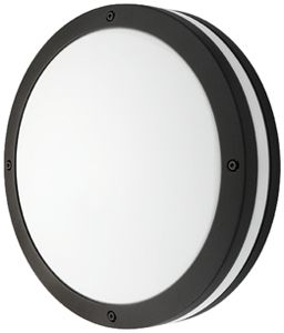 Lampada apparente SG Evje E27 2×33W IP65 diretto/indiretto Ø320 nero