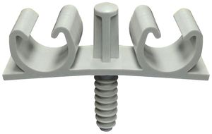 Collare di fissaggio FIX-RING MULTI materiale sintetico 2×Ø22mm gr 40 pezzi