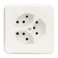 UP-Steckdose FH 3×T13/3S orange