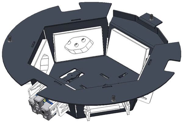 Boîtier d'encastrement Woertz pour DAK 8845/8841 6 FLF horizontal