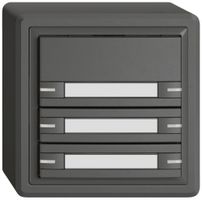 AP-KNX-Taster RGB EDIZIO.liv SNAPFIX® Temperaturfüh.RGB-LED Pap.6×T 1-Tbed.dgu