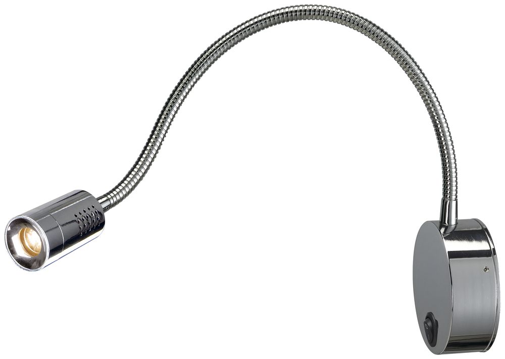 Applique LED SLV DIO FLEX PL switch 1.9W 82lm 2700K 45° socle Ø90mm chrome