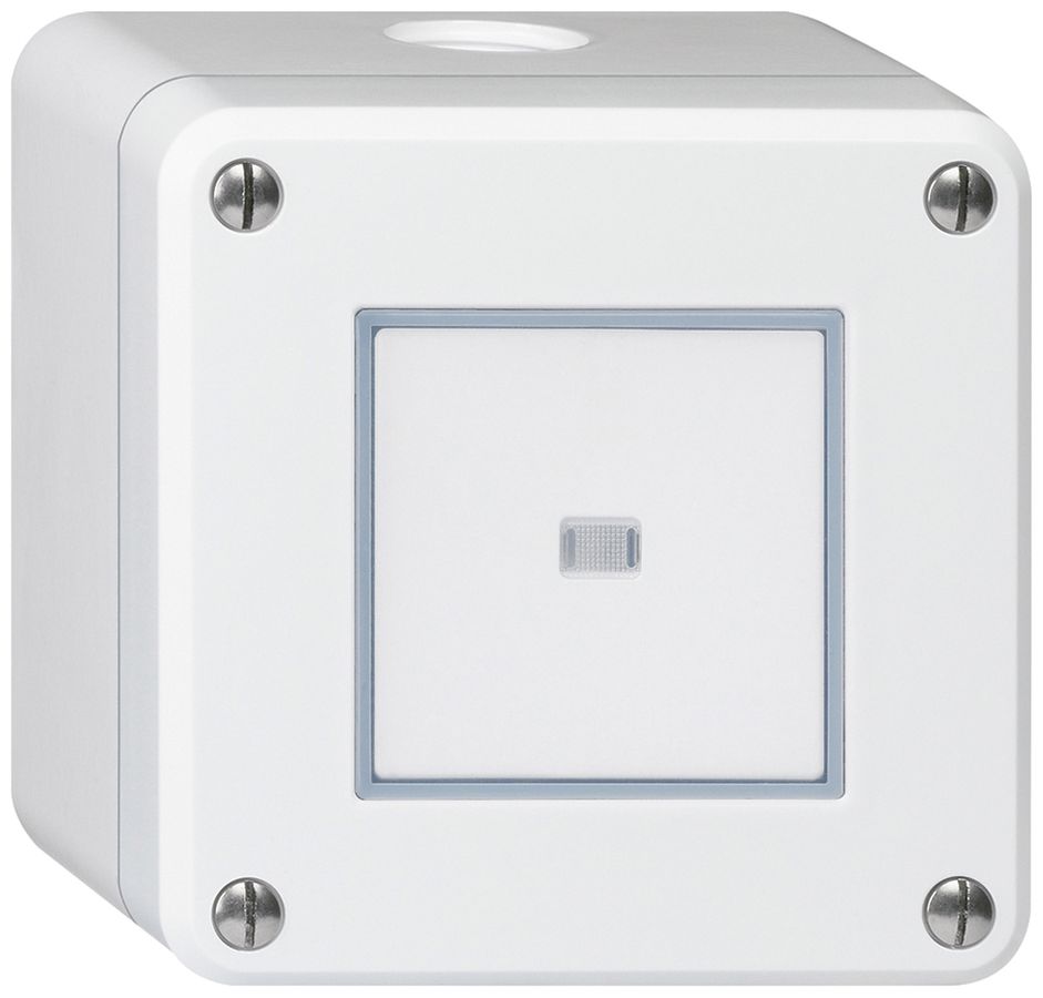 AP-Drucktaster robusto IP55 weiss beleuchtet