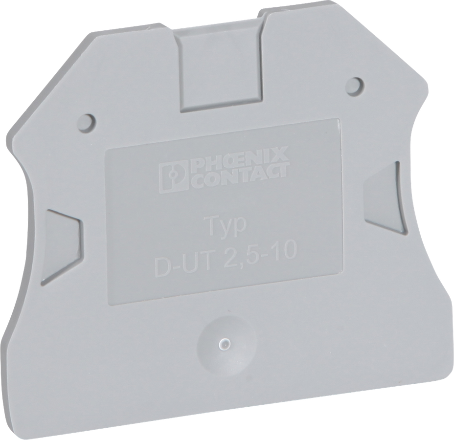 Couvercle Phoenix Contact L=47.7mm, l=2.2mm h=48.4mm, gris