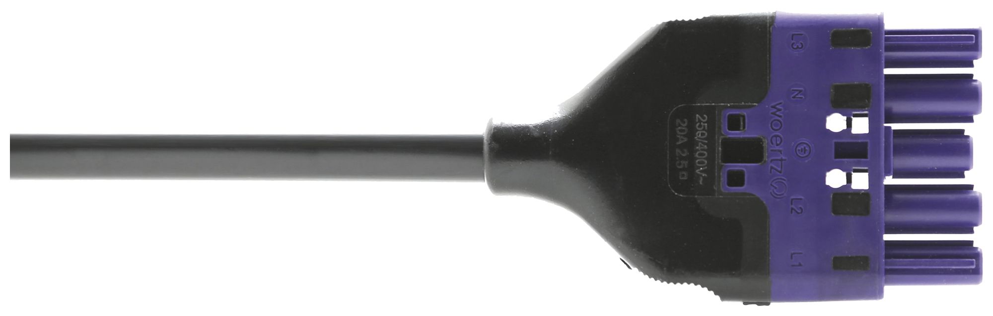 Cavo d'allacciamento Woertz 49345/C1 5×1.5mm² 400V 16A 4m vi presa-libero Cca
