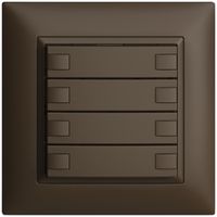UP-Taster KNX 4-fach EDIZIOdue coffee RGB ohne LED
