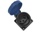 EB-Steckdose ELBRO T23 IP55 16 A 230 VAC IK08 schwarz/blau S+ inkl. Dichtung