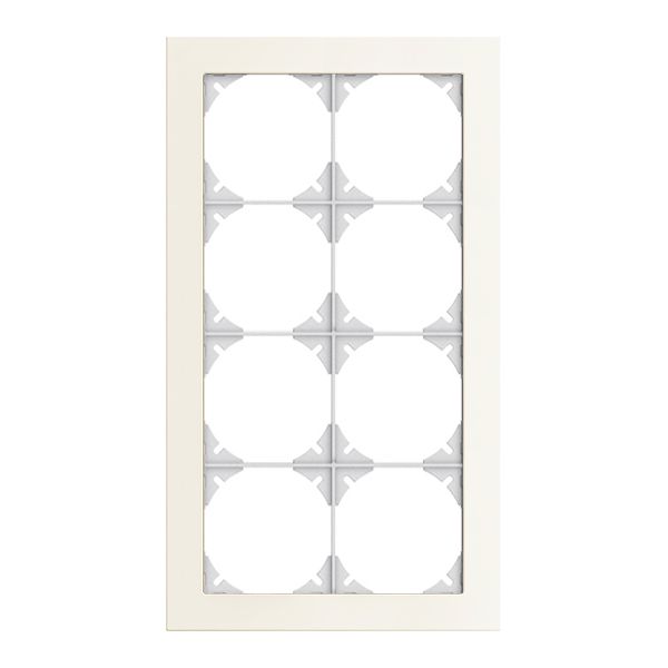 Abdeckrahmen EDIZIOdue prestige 4×2 aluminium weiss