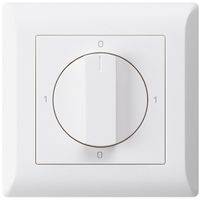 UP-Drehschalter kallysto.line 0/1L weiss mit Drehgriff