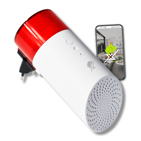 Smarte Plugin Innensirene mit Batterie KnockautX, by BRELAG