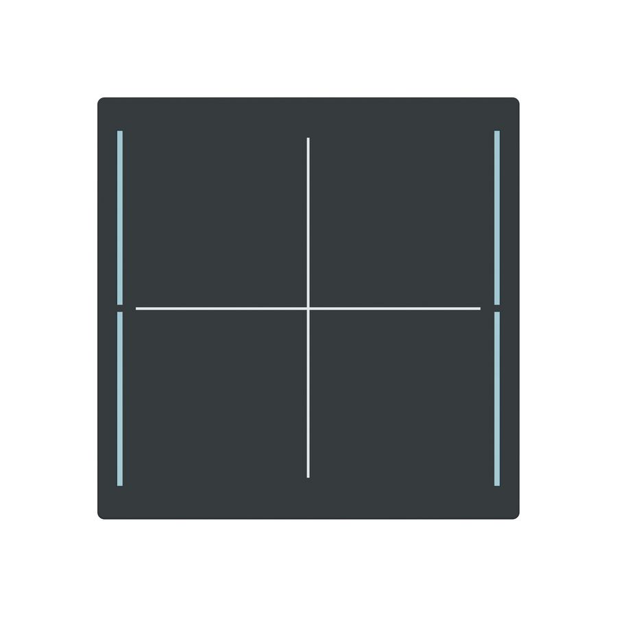 Tasterabdeckung ABB SIDUS touch 4-fach anthrazit