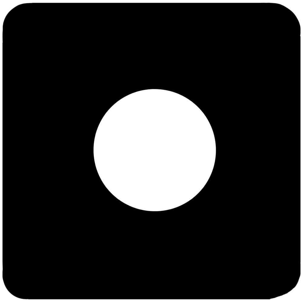 Plaque de recouvrement II 43mm noir