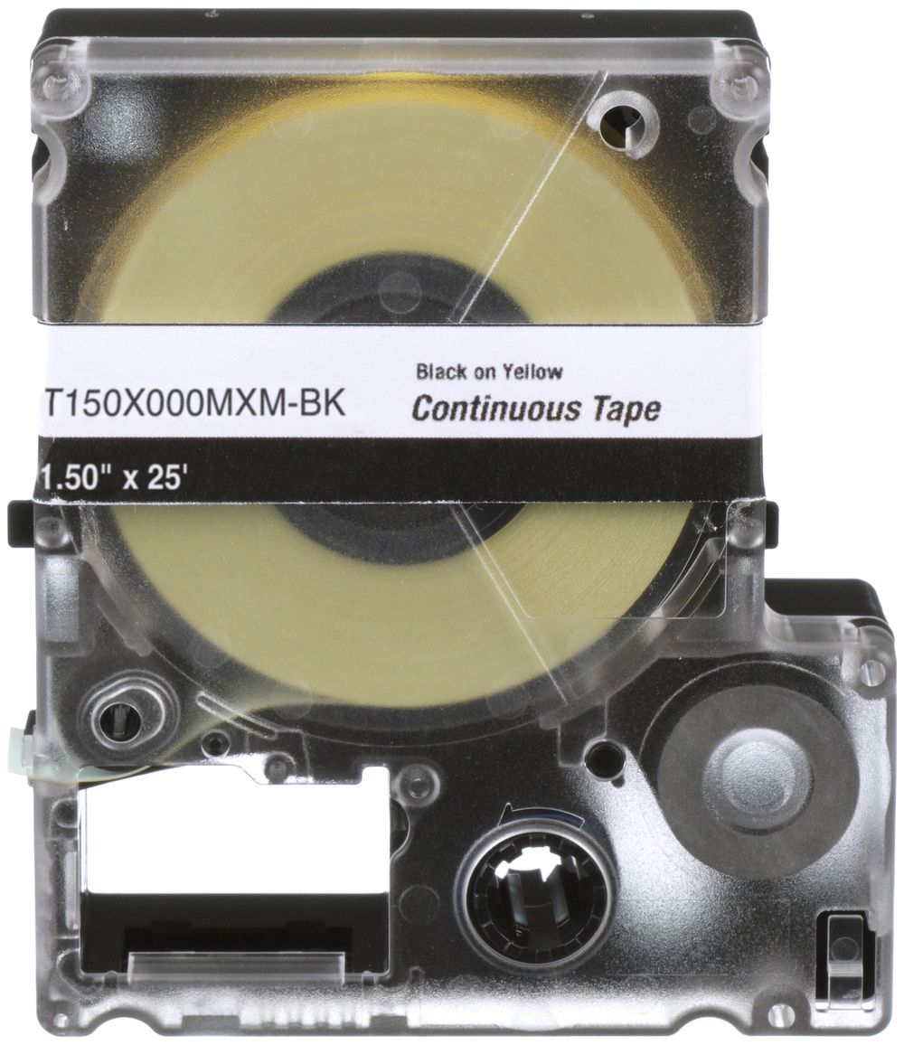 Cassetta di etichette Panduit MP, nastro continuo, 36×4900mm nero su giallo